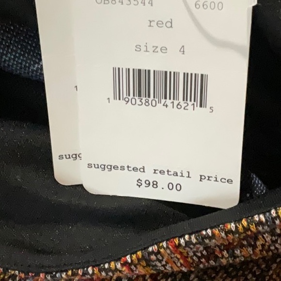 Free People Uptown Girl Mini Dress Brown Multi Color Size 4 - Picture 13 of 14